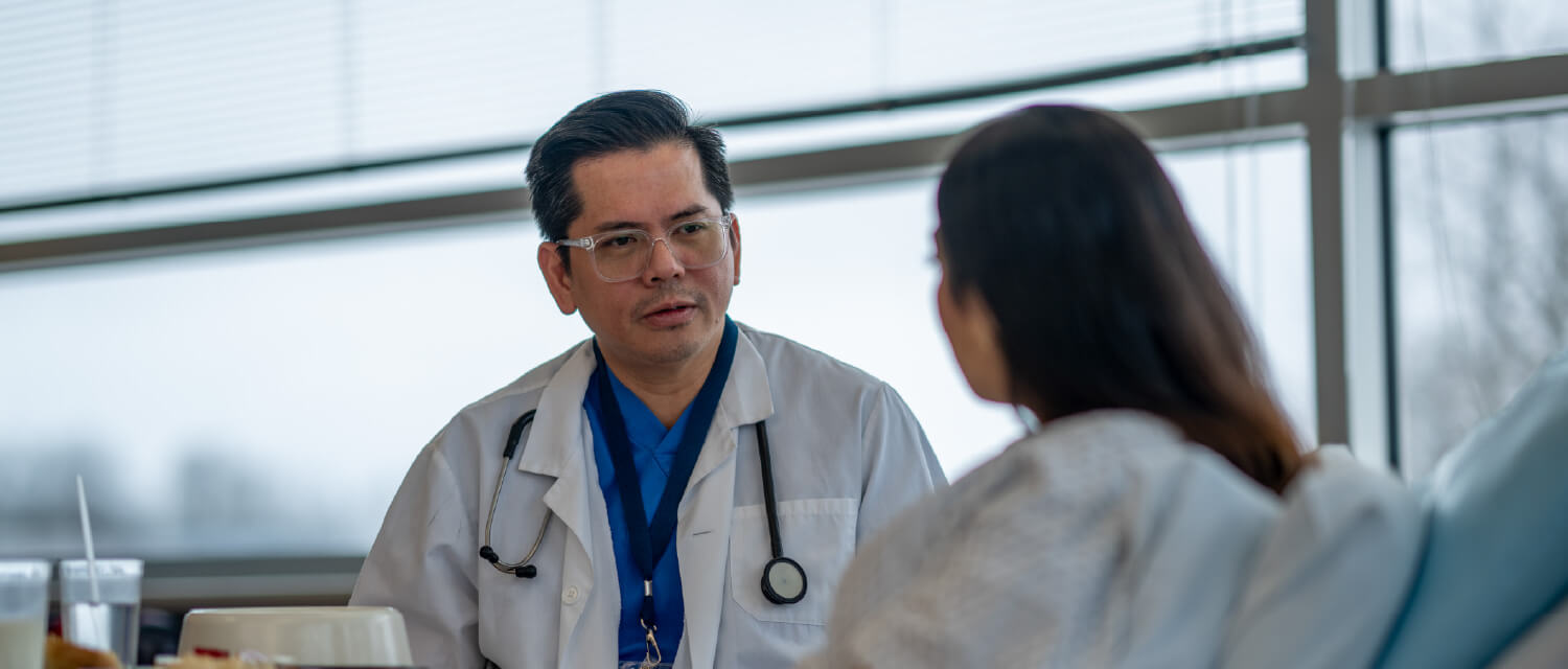 Shared decision-making healthcare concept
